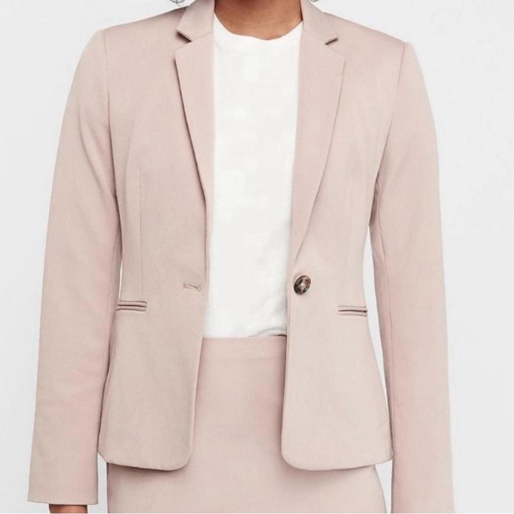 Express pink blazer jacket xxs